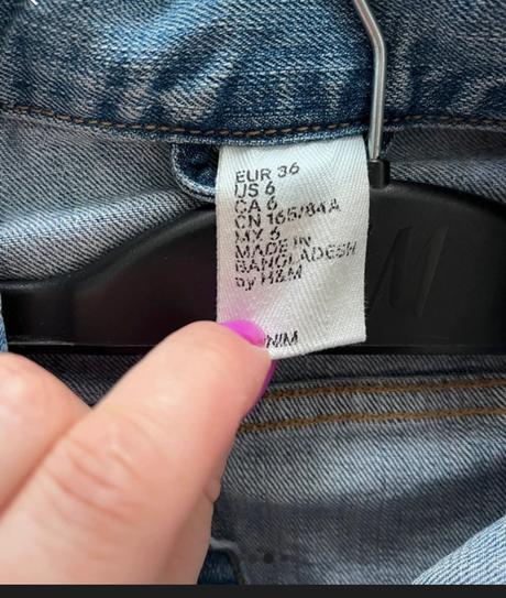 Jeansova bunda, h&m,36