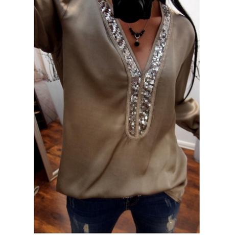 Dámska blúzka sequins, s