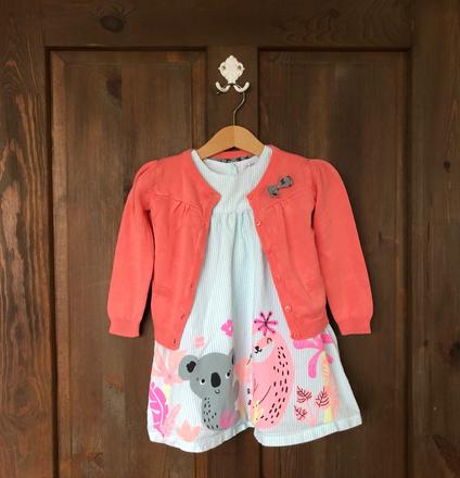 Šaty + svetrík 92, lupilu,92