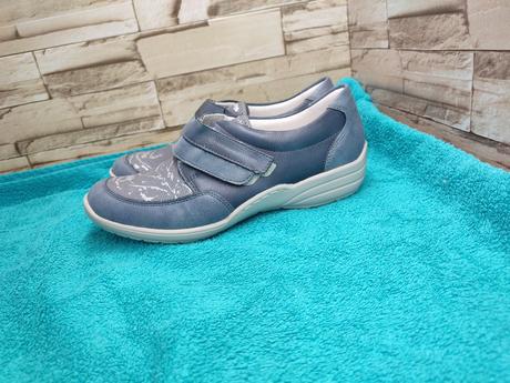 Remonte - rieker 38 - dámske modré topánky koža/l, rieker,38