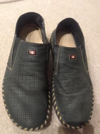 Kozene poltopanky/mokasiny reiker, vel. 45, 45