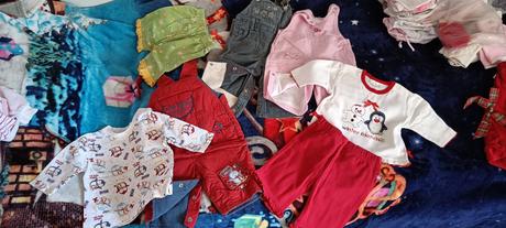 Balík oblečenia dievčatko veľkosť 0-3 mesiace, 50–62