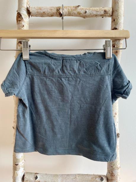 Sivé tričko s krátkym rukávom zara, zara,74