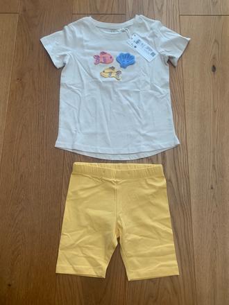 Lindex tričko a legíny 104, lindex,104