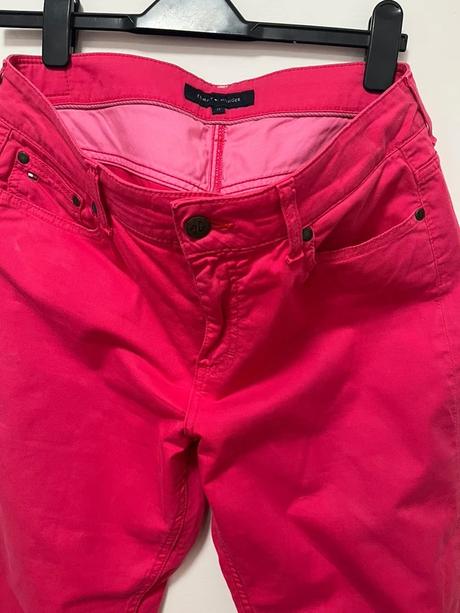 Cyklamenové nohavice tommy hilfiger veľkosť l, tommy hilfiger,l