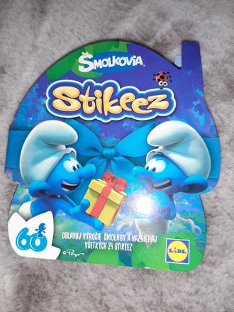 Stikeez šmoulovia komplet, 