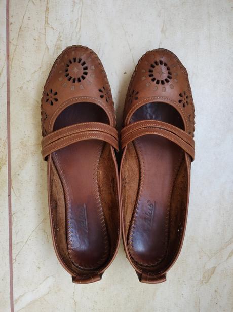 Kožené balerínky, 40