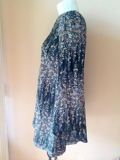 Nenosená kvietkovaná, topshop,36