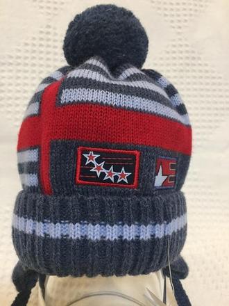 Zimná chlapčenská čiapka jamiks romeo modrá, 62 / 68 / 74