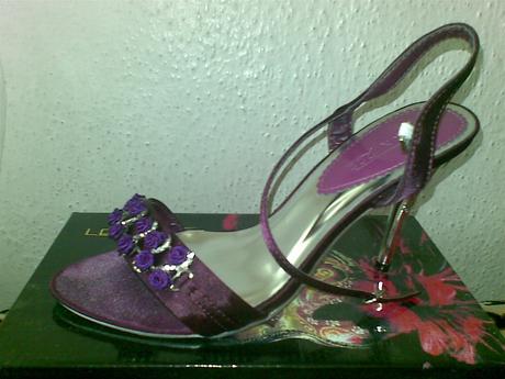 Fialové sandálky, 38