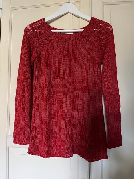 Červený svetrík xs/s, xs