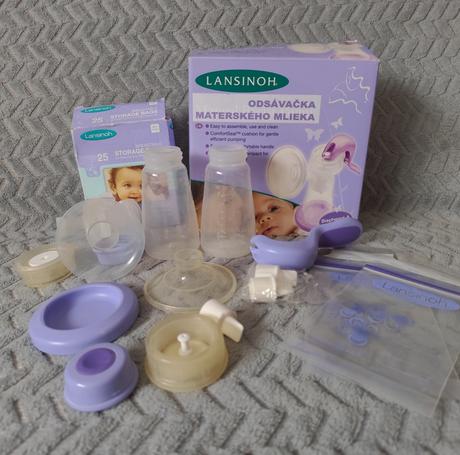 Odsavacka mlieka manualne lansinoh, 