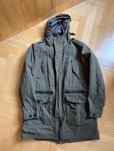 Jesenná bunda parka, mango,xl