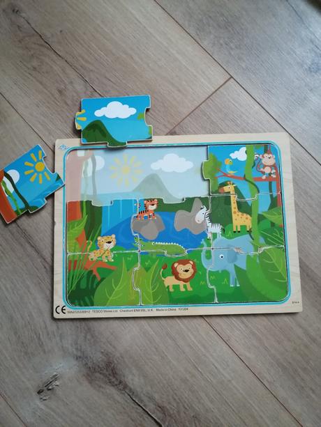 Puzzle carousel džungľa zoo,