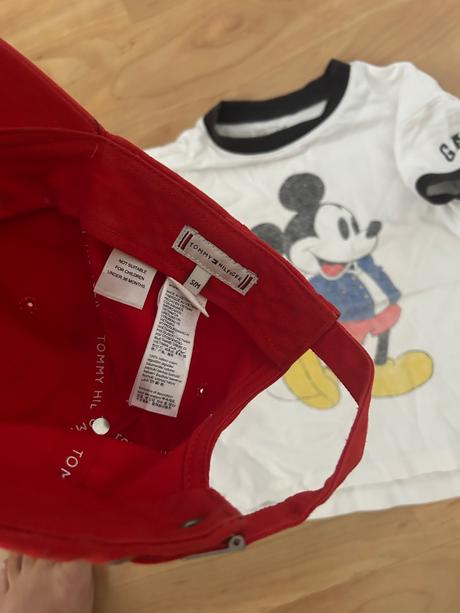 Šiltovka tommy hilfiger +tricko gap, tommy hilfiger,116