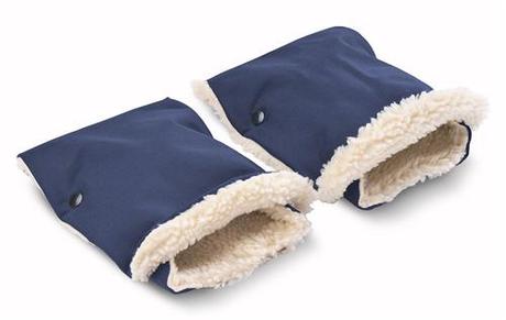 Sensillo rukávnik na kočík delený modrý,