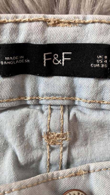 Rifľové šortky f&f (36), f&f,s