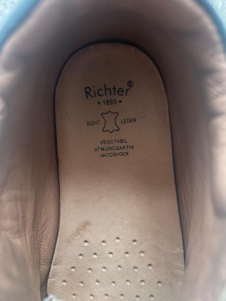 Modre kozene topanky richter, richter,23