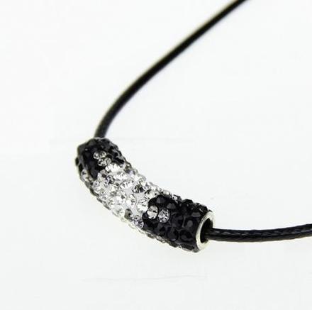 Shamballa valček - melírovaný čierny, 