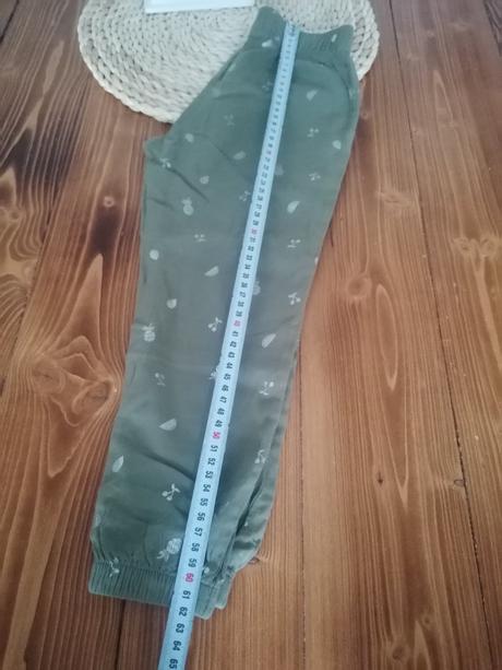 Letné nohavice h&m 110 olivove, h&m,110