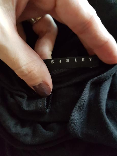 Čierna viskózová tunika zn.sisley vel.s, sisley,xs