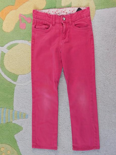 Ružové elastické rifle h&m, h&m,122