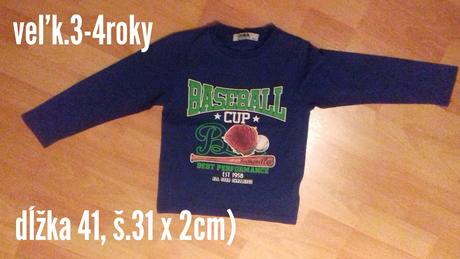 Chlapčenské tričko, lusa,98