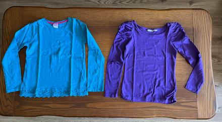 Jednofarebné tričká - dvojset 122/128, lindex,122