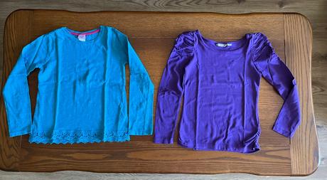 Jednofarebné tričká - dvojset 122/128, lindex,122