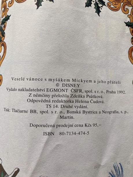 Veselé vánoce s myšákem mickeym walt disney (1992), 