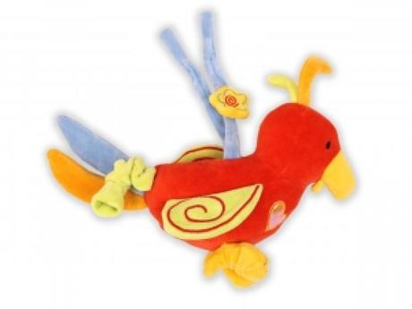 Drewex kolorino plyšový papagáj s melódiou,