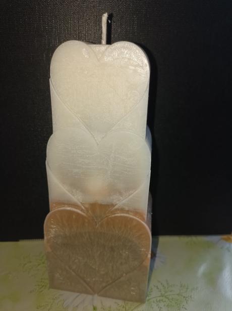 Sviečka palmový vosk ambra, 