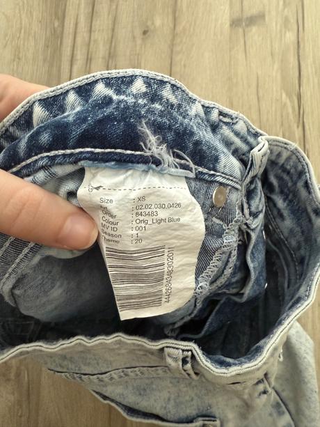 Riflové šortky, amisu,xs