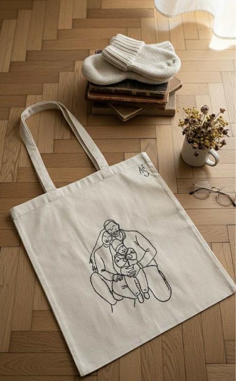 Plátené, ručne vyšívané tašky, 