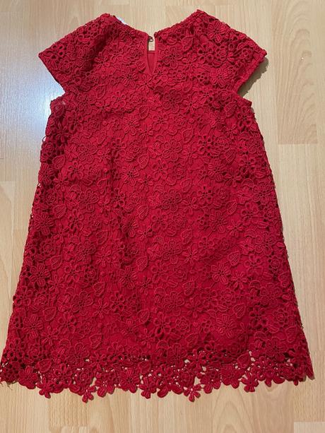 Cipkovane spolocenske saty, h&m,128