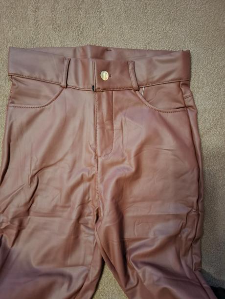 Zateplene koženne nohavice s/m, s