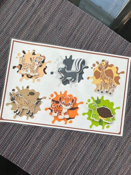 Didaktická zalaminovaná aktivita na suchý zips,