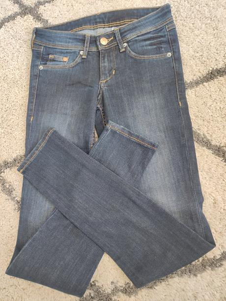 Super skinny dievčenské rifle, h&m,164