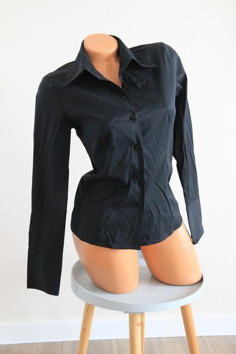 Čierna elegantná košeľa, s.oliver, xs, s.oliver,xs