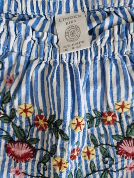 Lindex tričko vyšívané 110/116, lindex,116