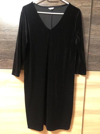 Cierne zamatove saty 42, 42