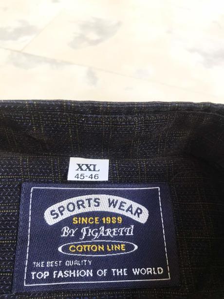 Teplá manchestrová košeľa, xxxl