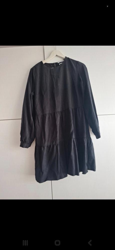 Čierne šaty dlhý rukáv, f&f,l