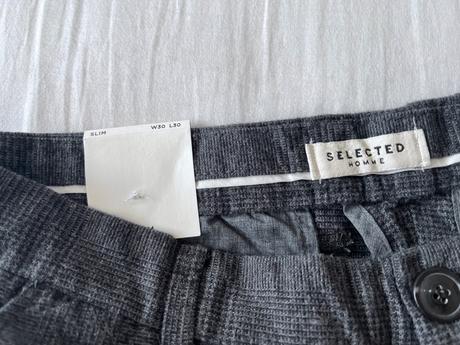Selected homme pánske elegantné nohavice w30 l30, 30 / s
