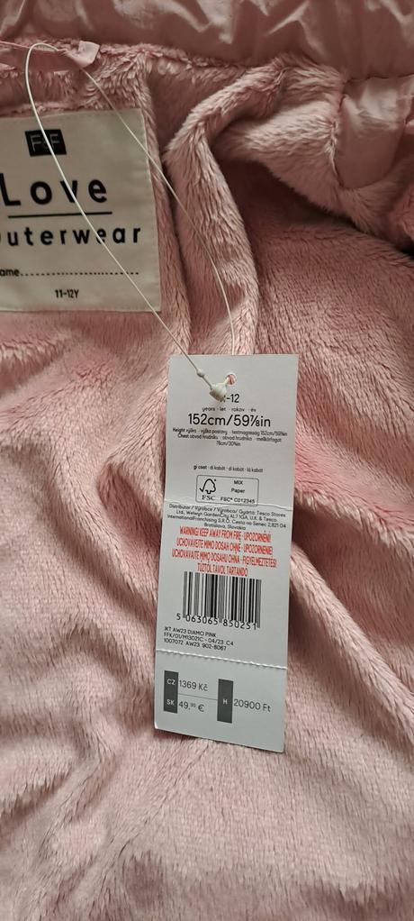 Dievčenská prešívaná bunda f&f, f&f,152