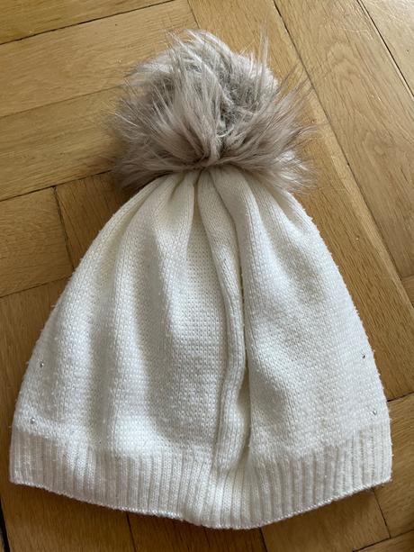 Zimne ciapky, vel. 110/128, ruzova a biela, 110