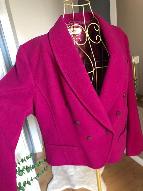Yarell cyklamenový vintage kabát, 42