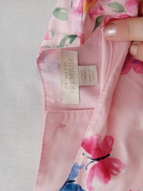Kvetované ružové šaty, primark,116