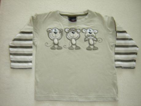 2ks opičkové tričká next 86 cena spolu, next,86