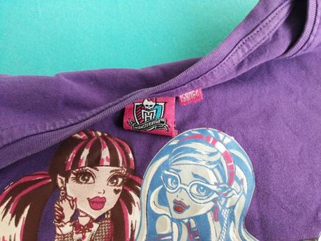 Fialové tricko monster high, 158